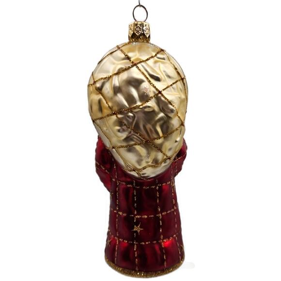 Patricia Breen Roosevelt Santa Red Glittered Stars Teddy Bear Christmas Ornament - Picture 8 of 11